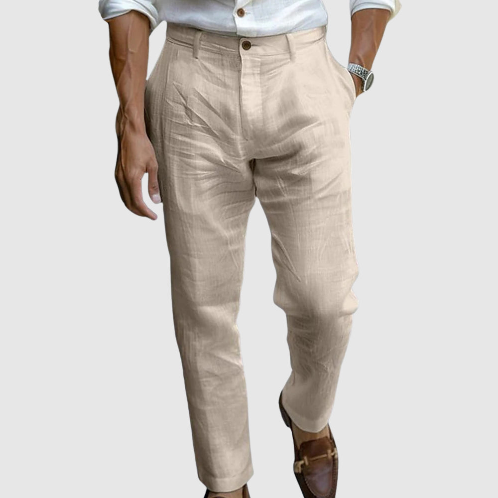 Pantalon en lin pour homme – Saint-Tropez Chic