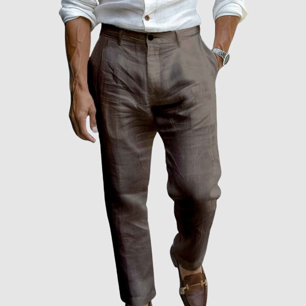 Pantalon en lin pour homme – Saint-Tropez Chic