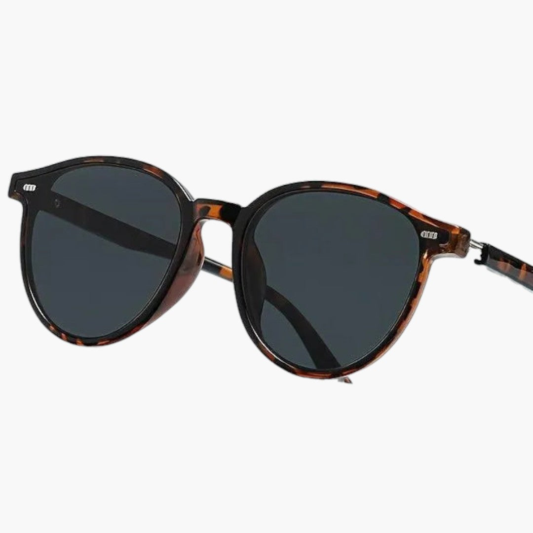 Lunettes de Soleil Femme Rondes avec Verres Polarisés et Monture Légère