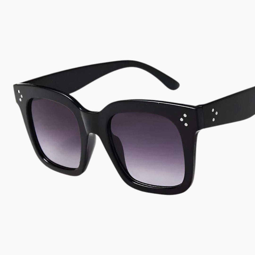Lunettes de soleil femmes avec monture carrée et verres polarisés