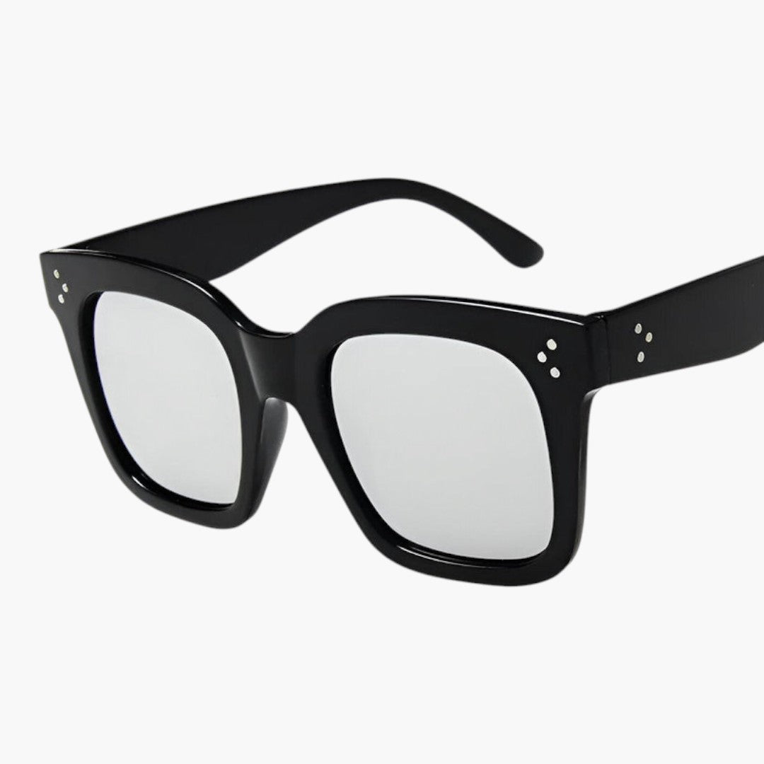Lunettes de soleil femmes avec monture carrée et verres polarisés