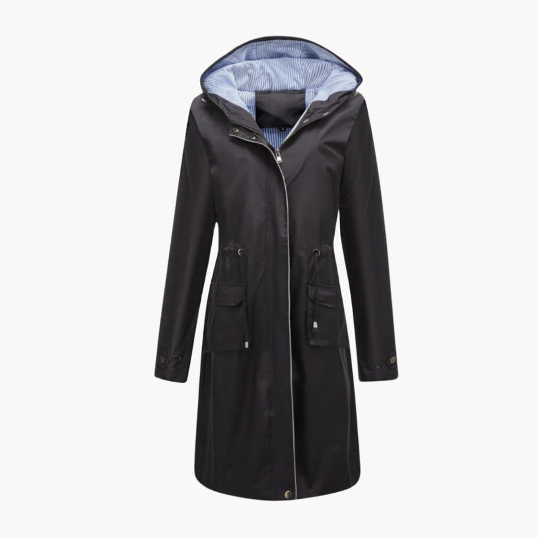 Manteau Femme à Capuche avec Taille Ajustable