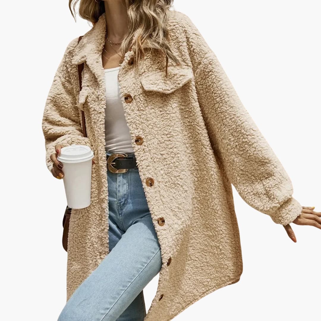 Manteau cardigan femme avec manches longues