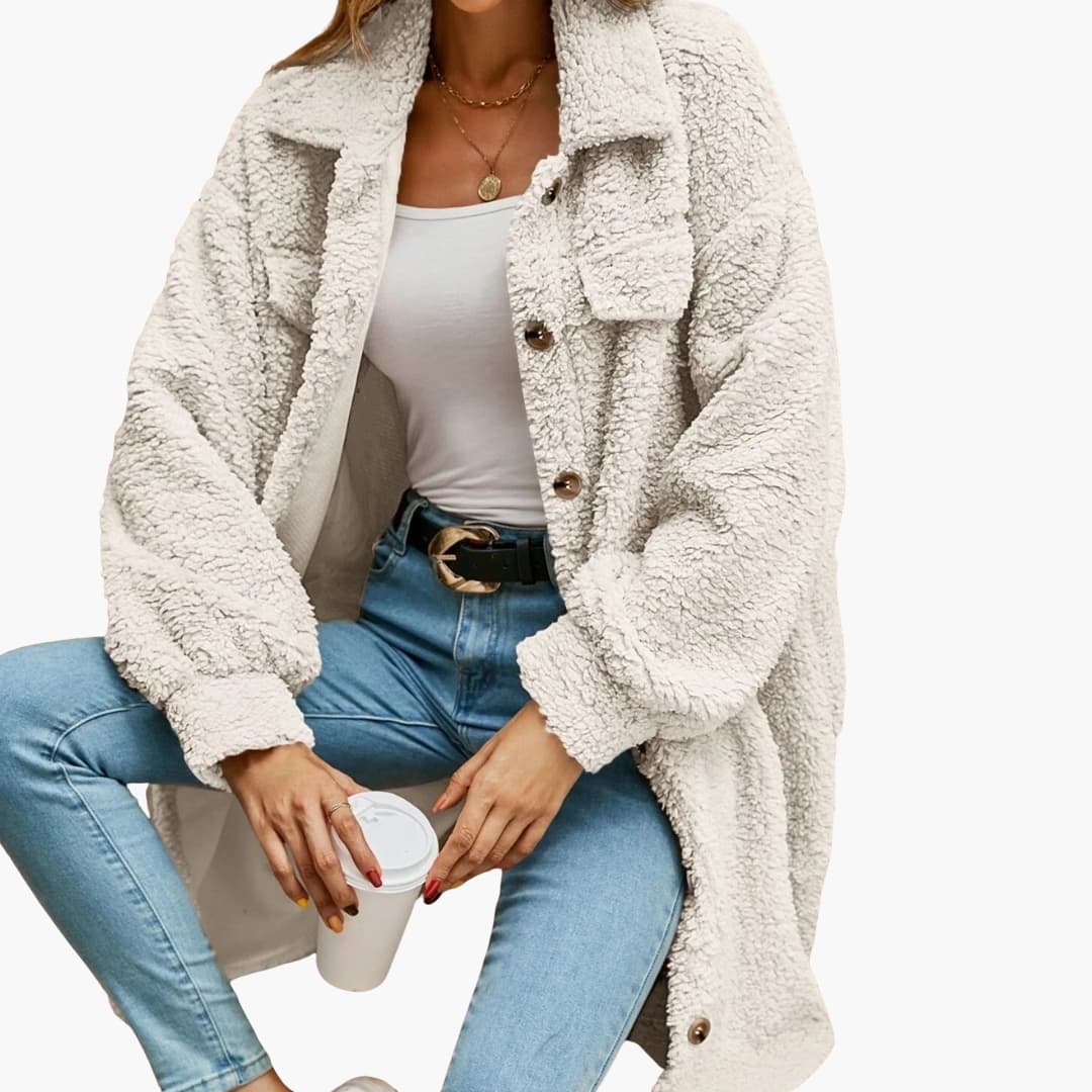 Manteau cardigan femme avec manches longues