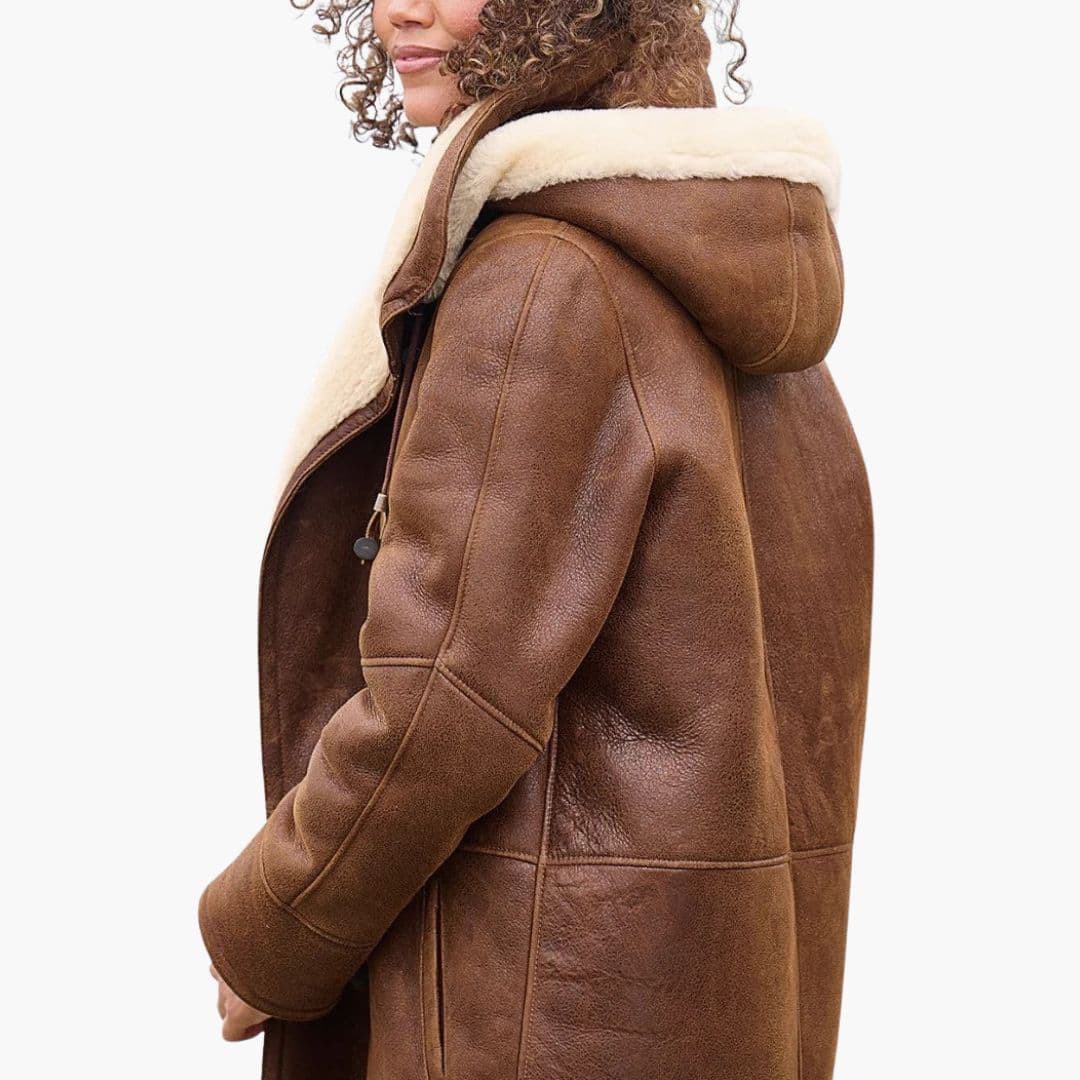 Manteau femme hiver avec capuche et doublure synthétique