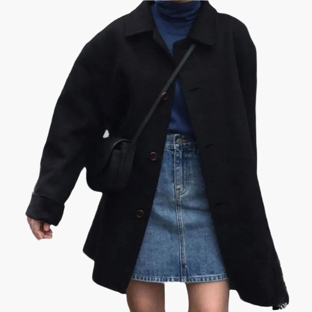 Manteau d'hiver pour femme avec col classique