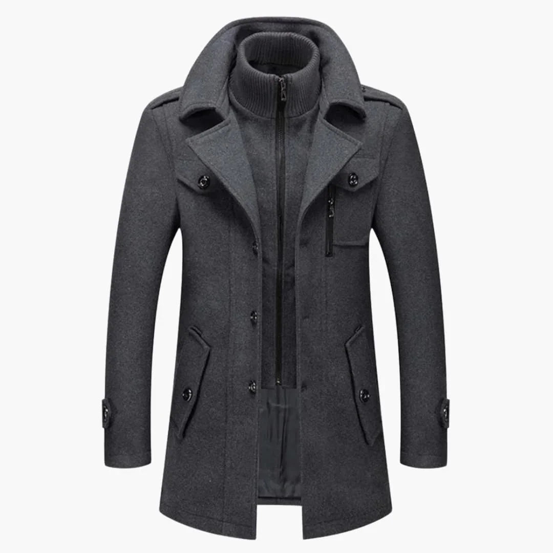 Manteau d’hiver pour homme avec fermeture éclair