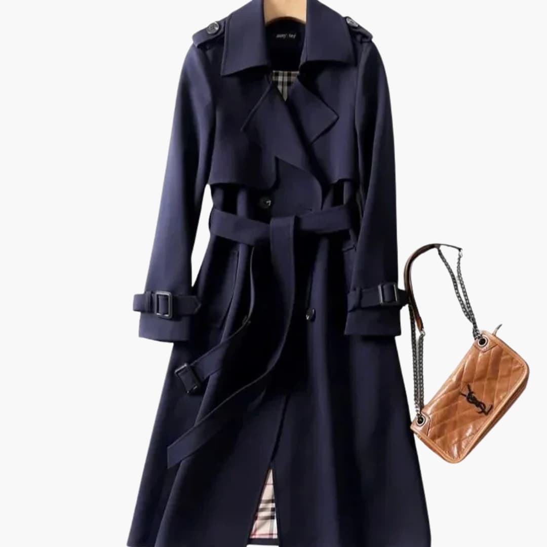 Damrock med dubbelknäppning och vävd yta