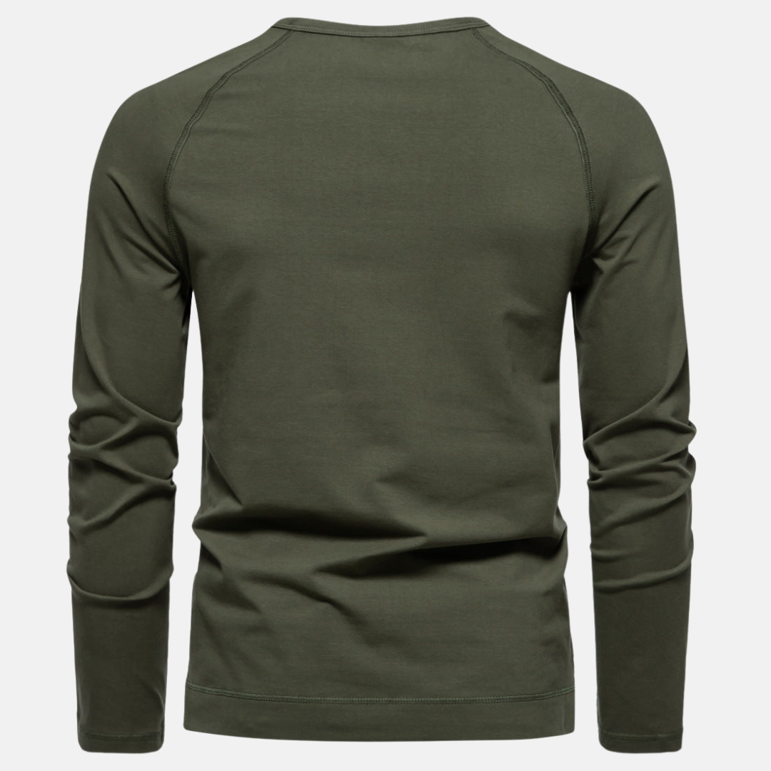 T-shirt homme à col boutonné | Coupe ajustée respirante | Style casual chic, facile à associer