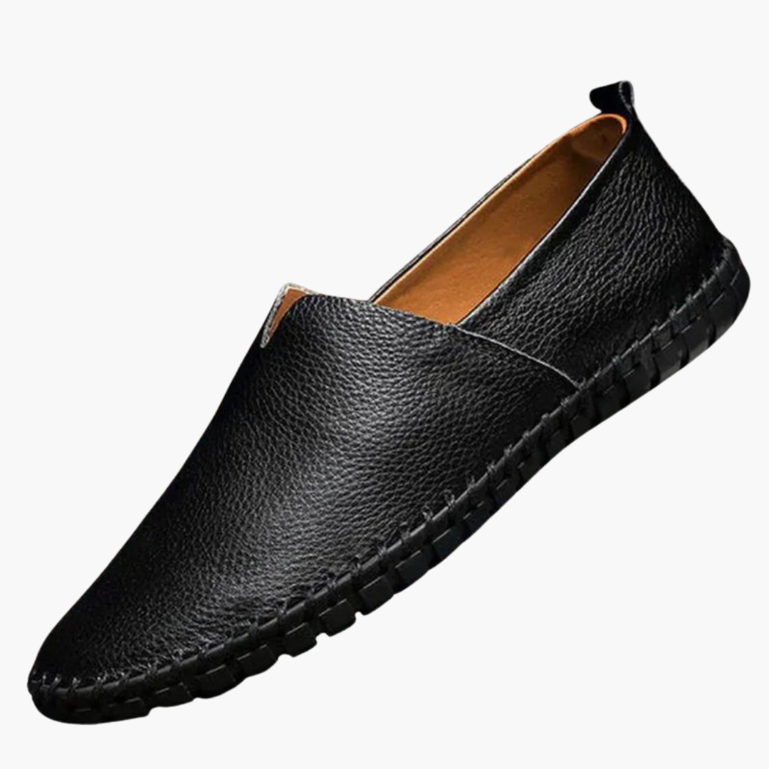 Mocassins à enfiler pour homme à coupe basse et semelle cousue