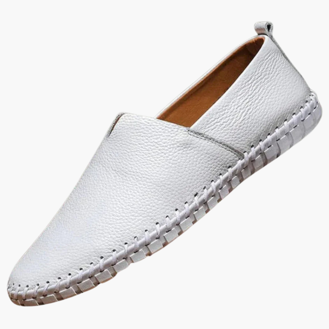 Mocassins à enfiler pour homme à coupe basse et semelle cousue