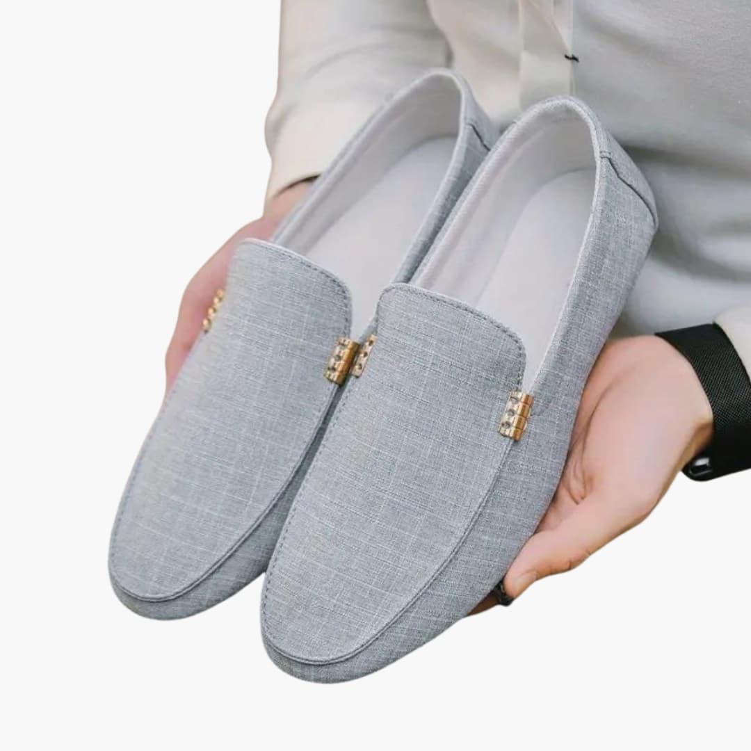 Mocassins homme à enfiler avec surface texturée