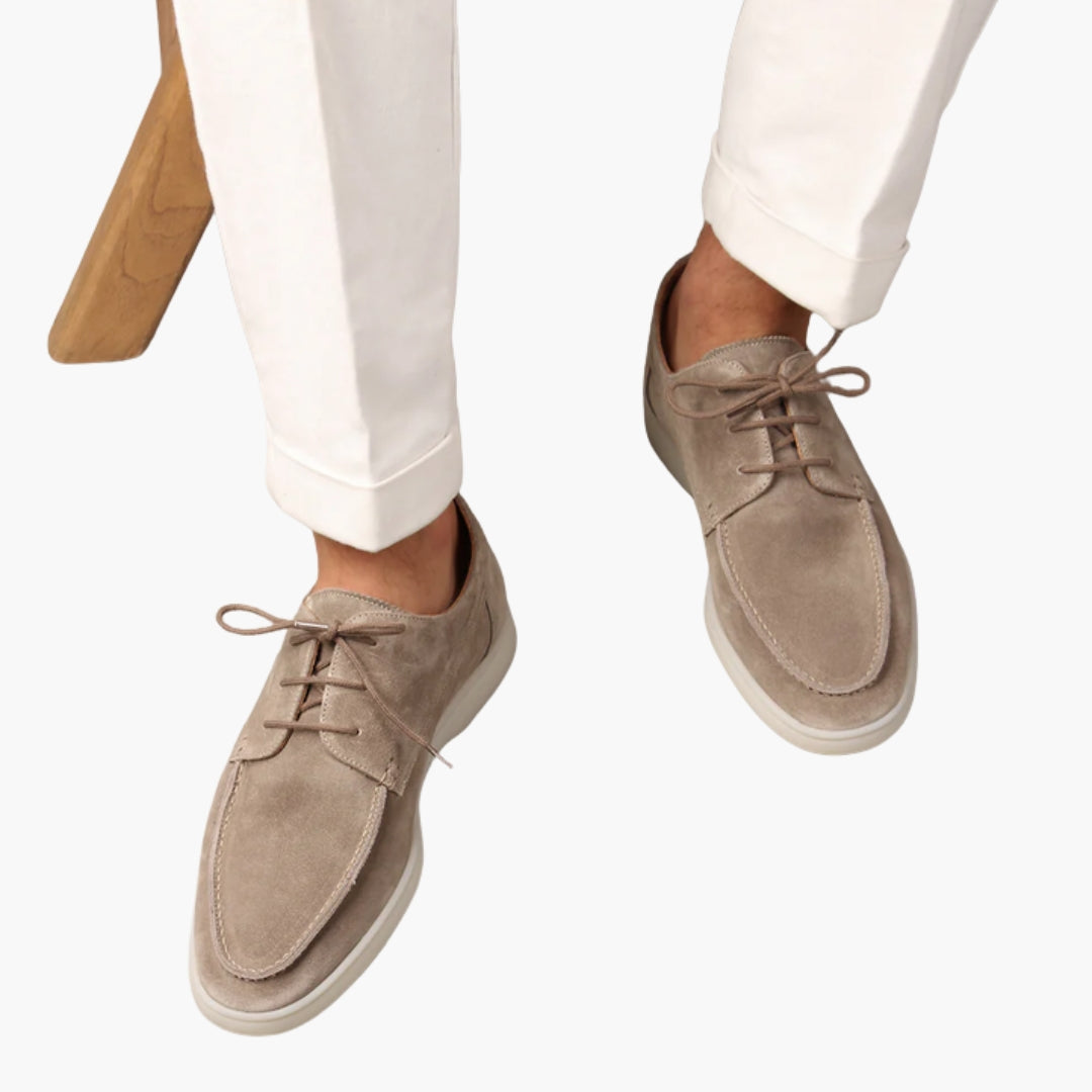 Mocassins homme avec laçage sur le devant