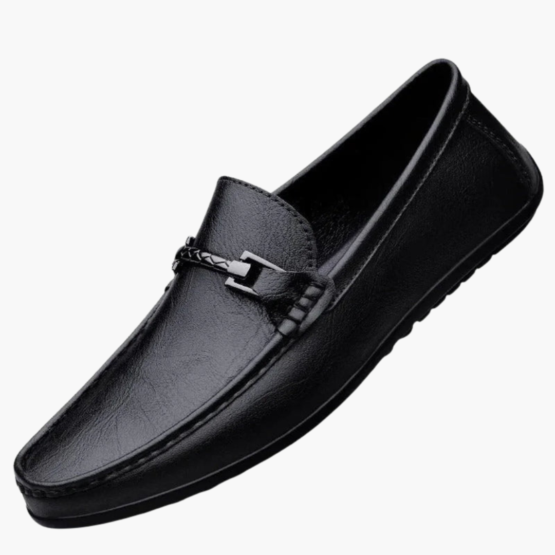 Mocassins pour homme à enfiler, coupe basse et semelle flexible