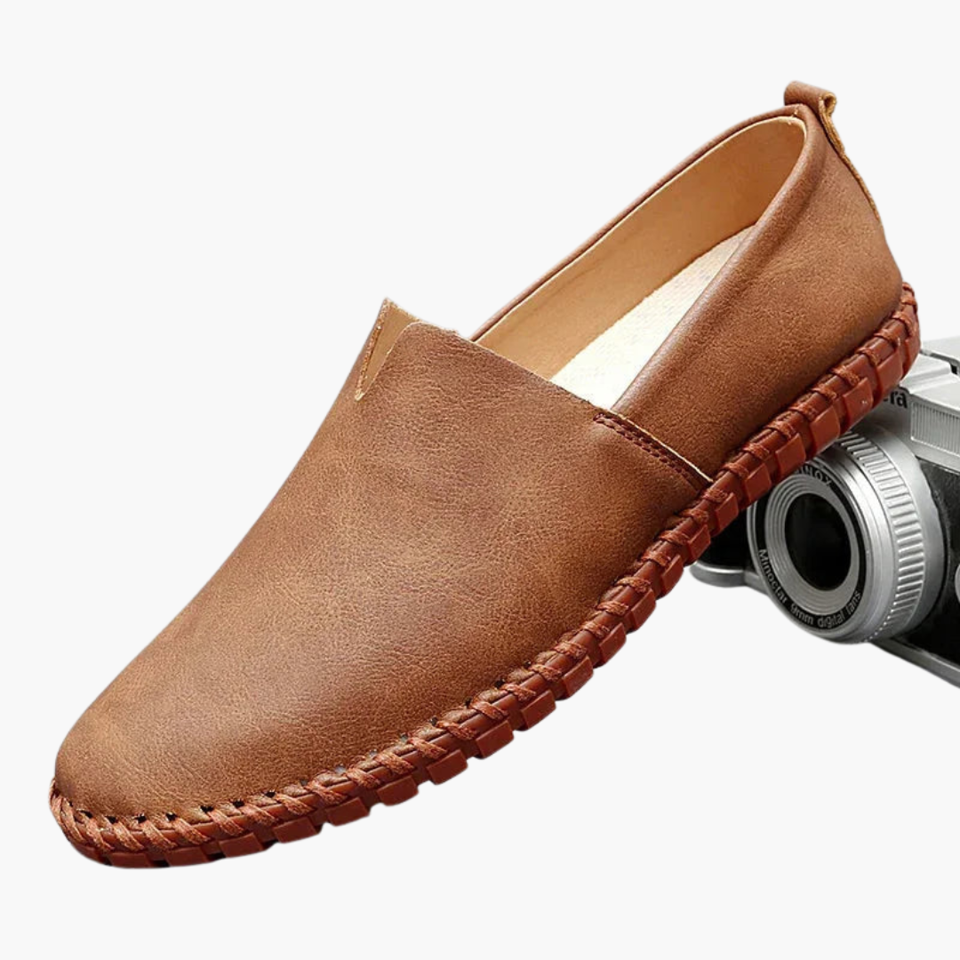 Mocassins pour homme à enfiler avec semelle cousue
