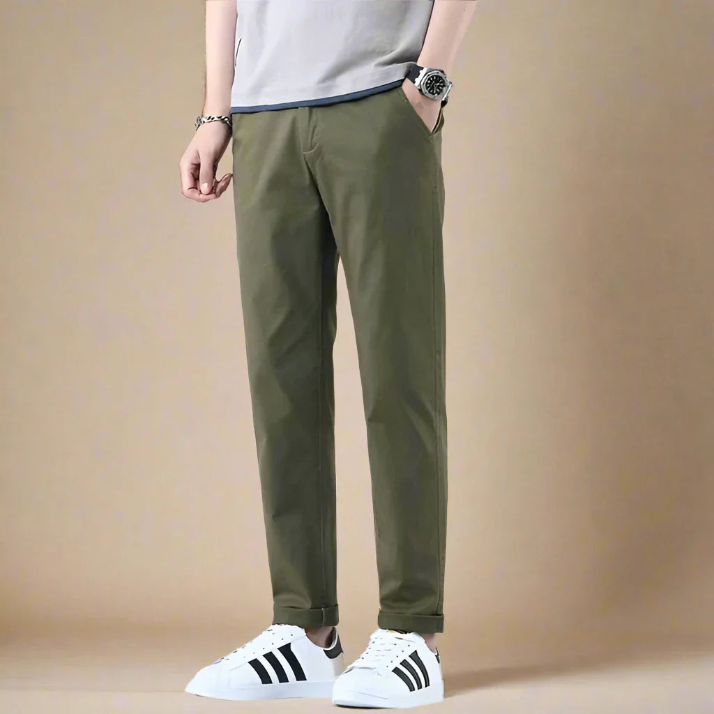 Novant Pantalons Chinos | Pantalons Modernes en Coton pour Hommes | Coupe Regular