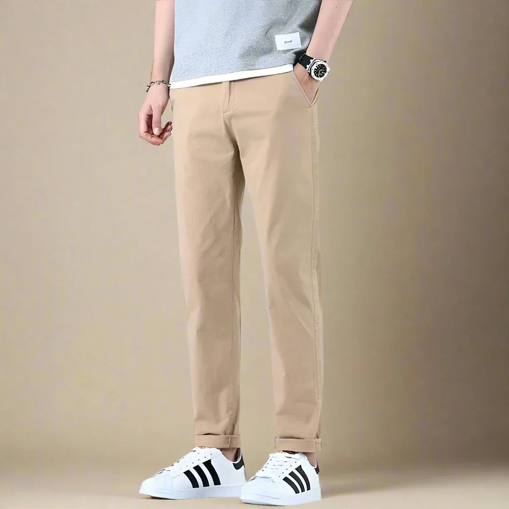 Novant Pantalons Chinos | Pantalons Modernes en Coton pour Hommes | Coupe Regular