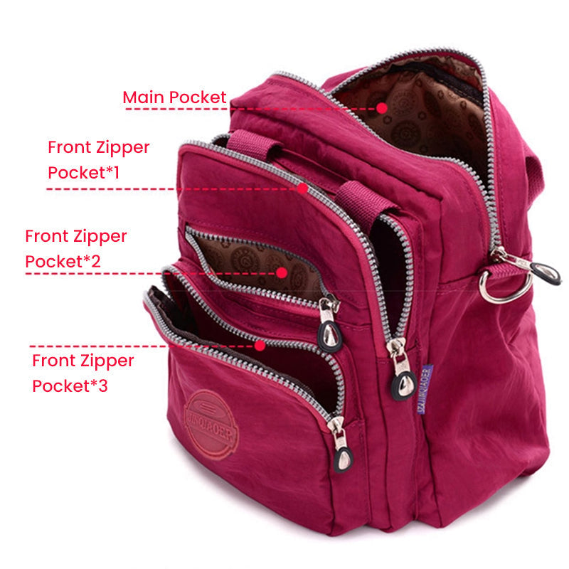 Sac Bandoulière Femme Imperméable 3-En-1 | Élégant Et Polyvalent