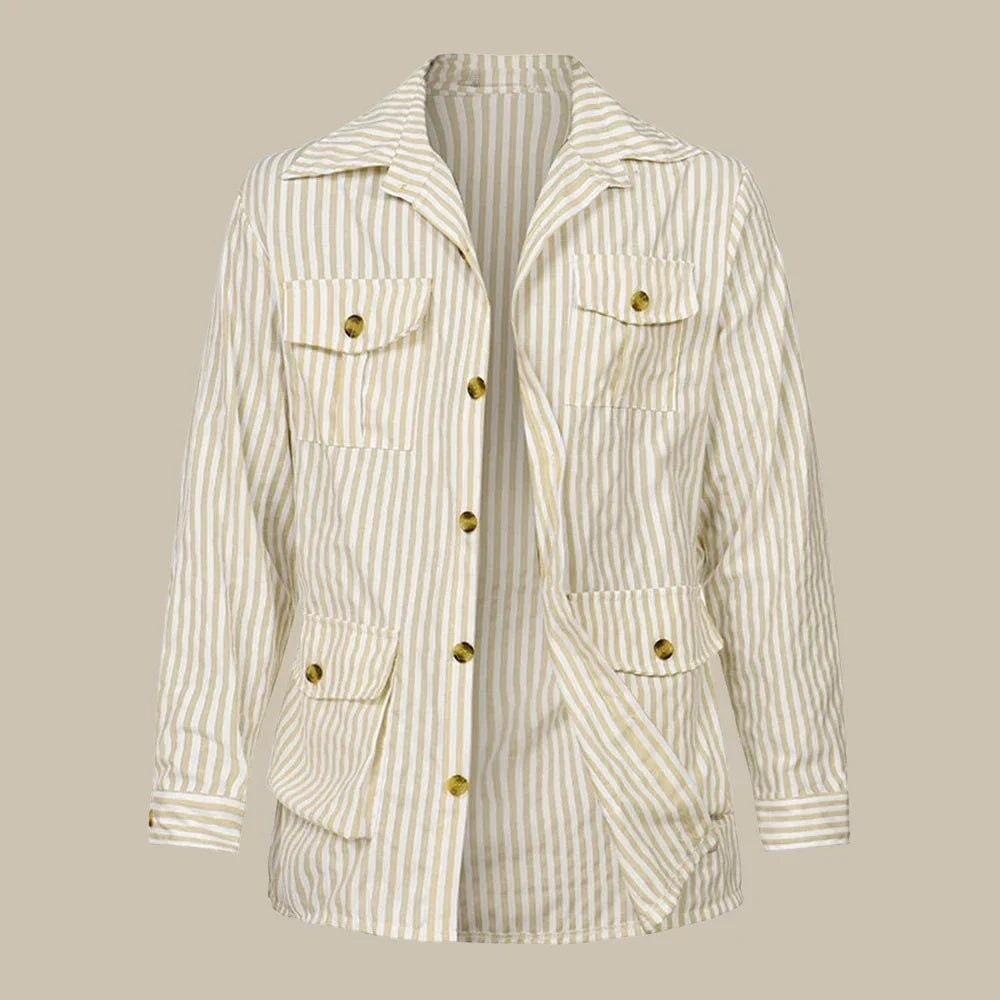 Novant Veste à Rayures | Veste pour Homme en Look Italien Premium