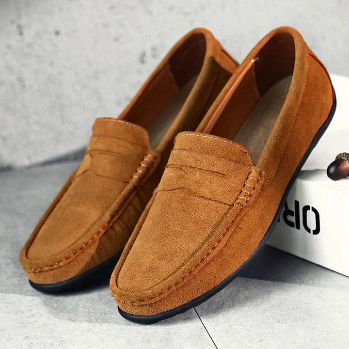 Mocassins slip-on pour homme – Chaussures sans lacets confortables à semelle souple