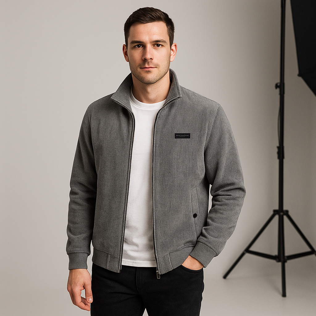 Veste Rétro Homme En Velours Côtelé | Style Intemporel Et Polyvalent