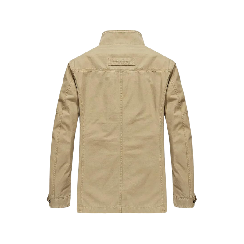Veste homme multipoches | Fermeture zippée, coupe droite | Idéale mi saison et temps frais