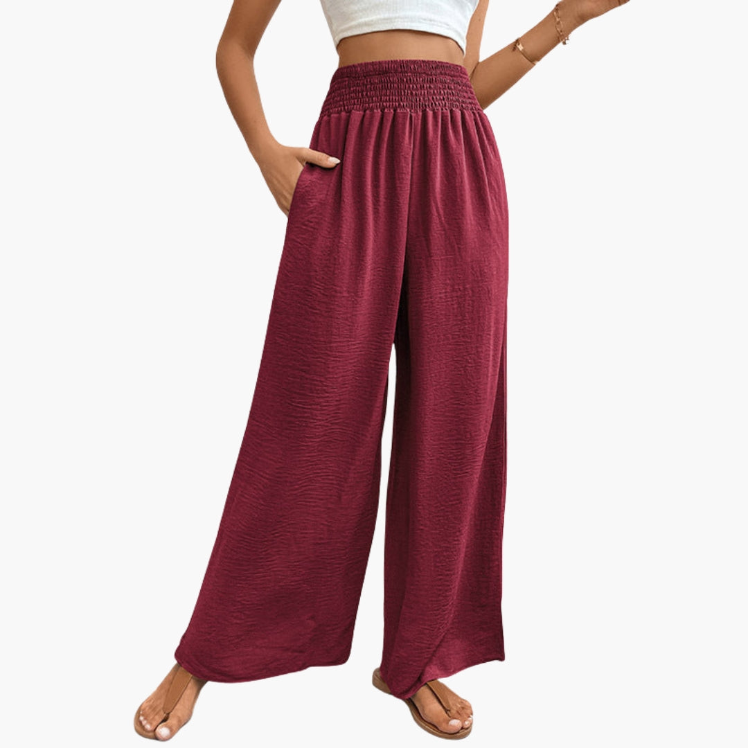 Pantalon Femme à Jambes Larges