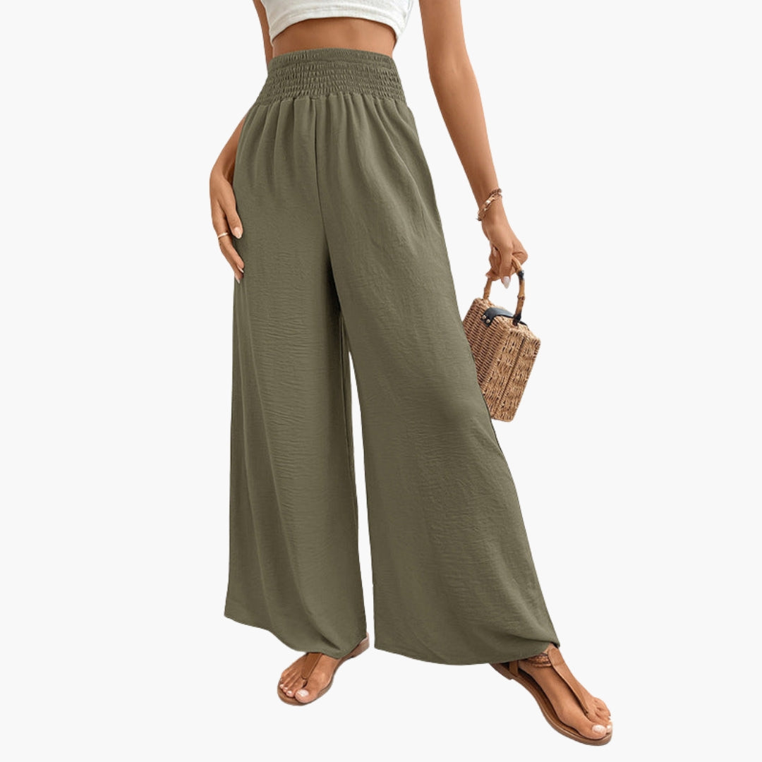 Pantalon Femme à Jambes Larges
