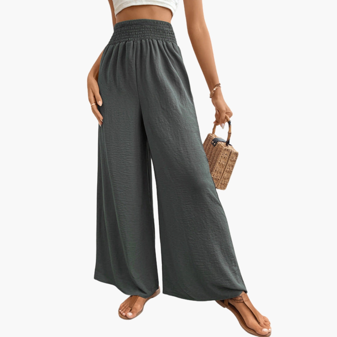 Pantalon Femme à Jambes Larges