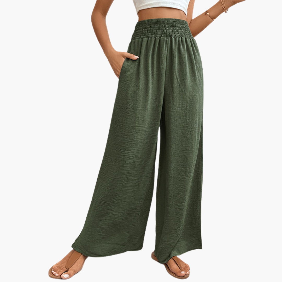 Pantalon Femme à Jambes Larges