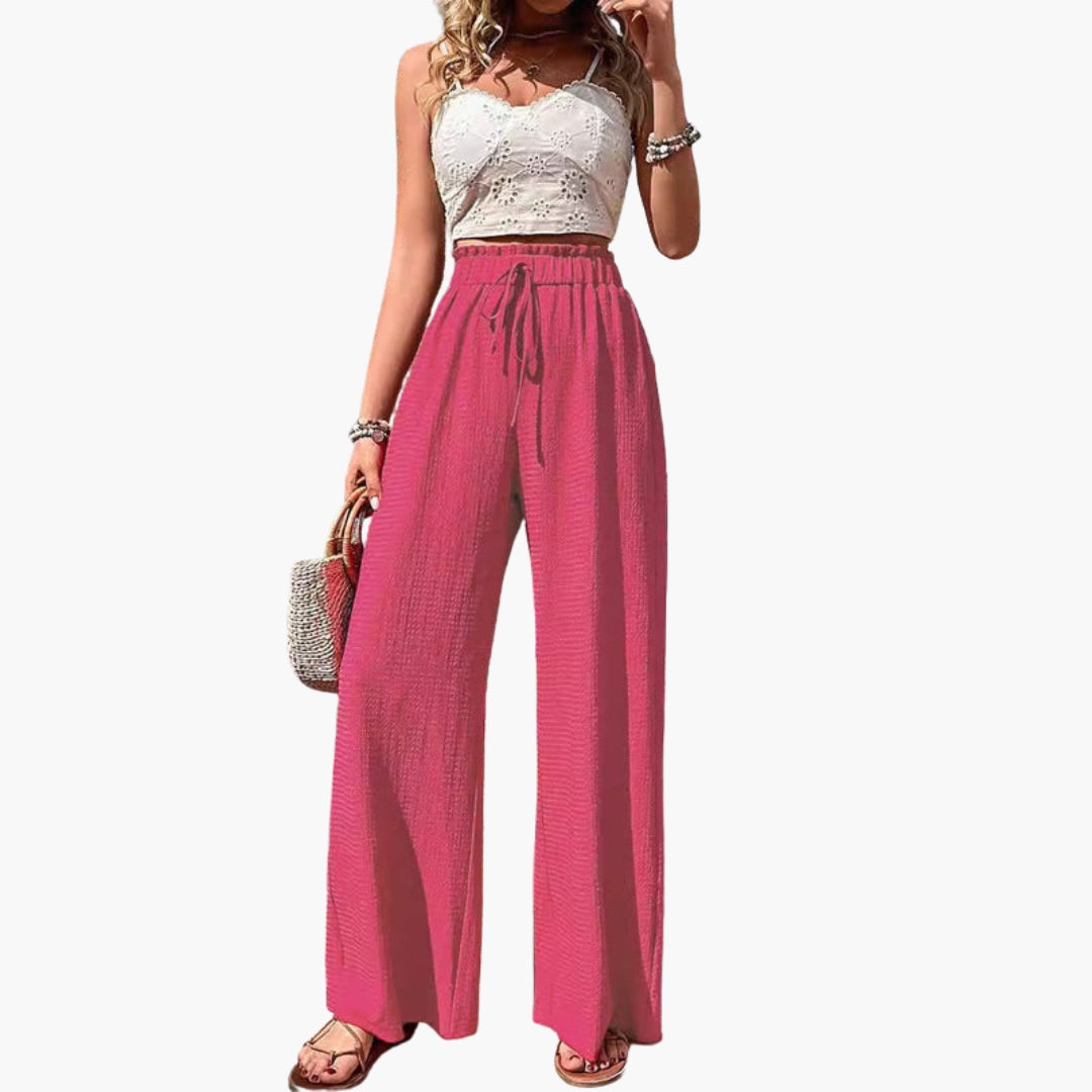 Pantaloni Donna con Gambe Larghe