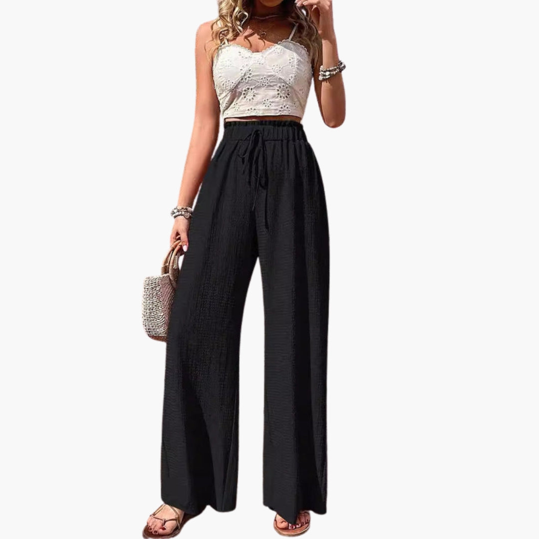 Pantaloni Donna con Gambe Larghe
