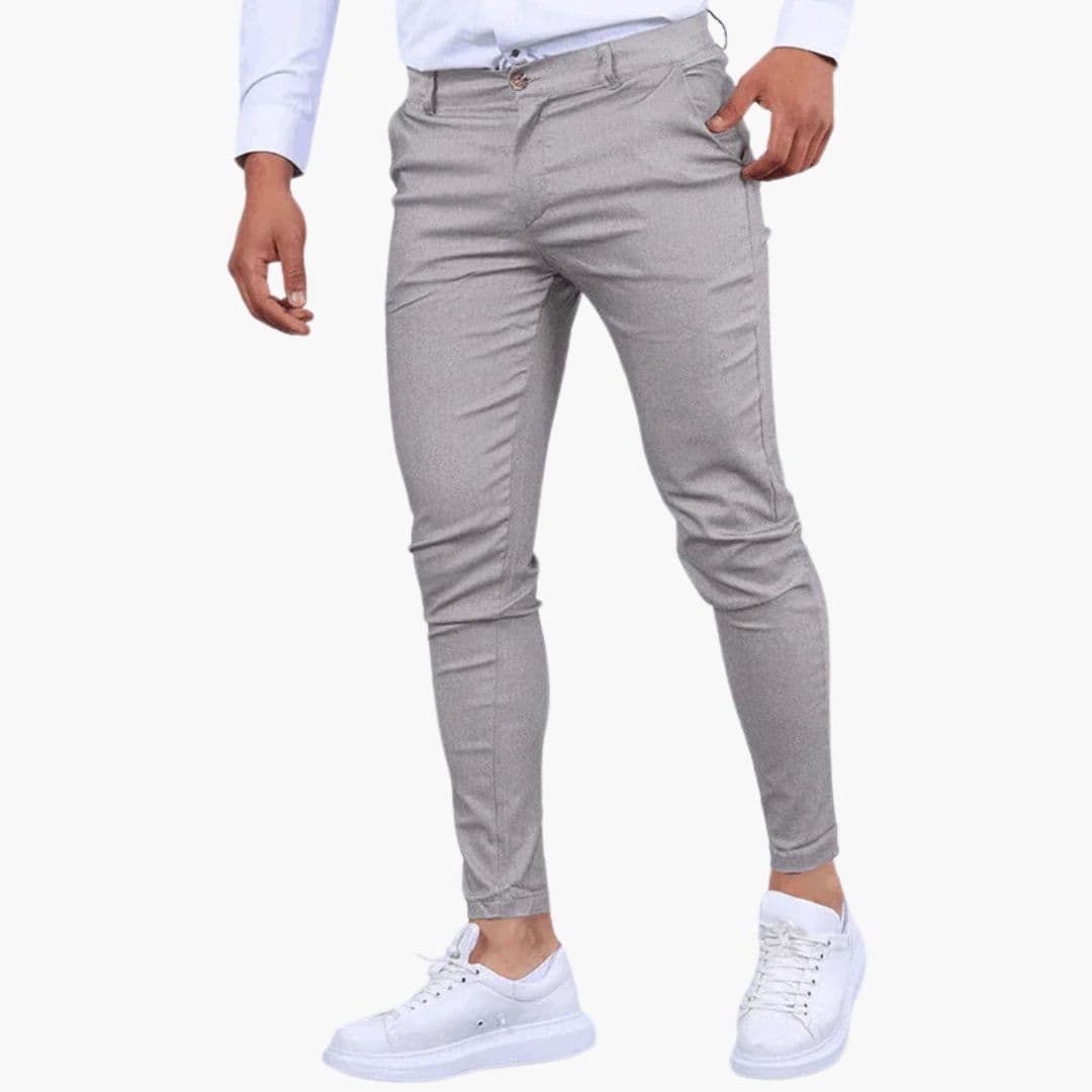 Pantalon Homme à Jambes Droites et Poches Latérales