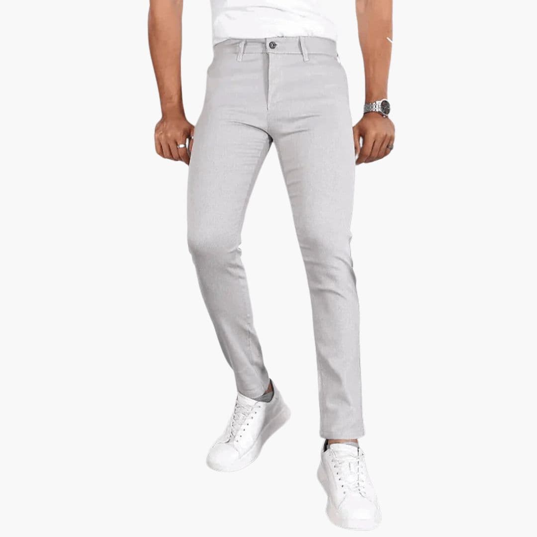 Pantalon Homme à Jambes Droites et Poches Latérales