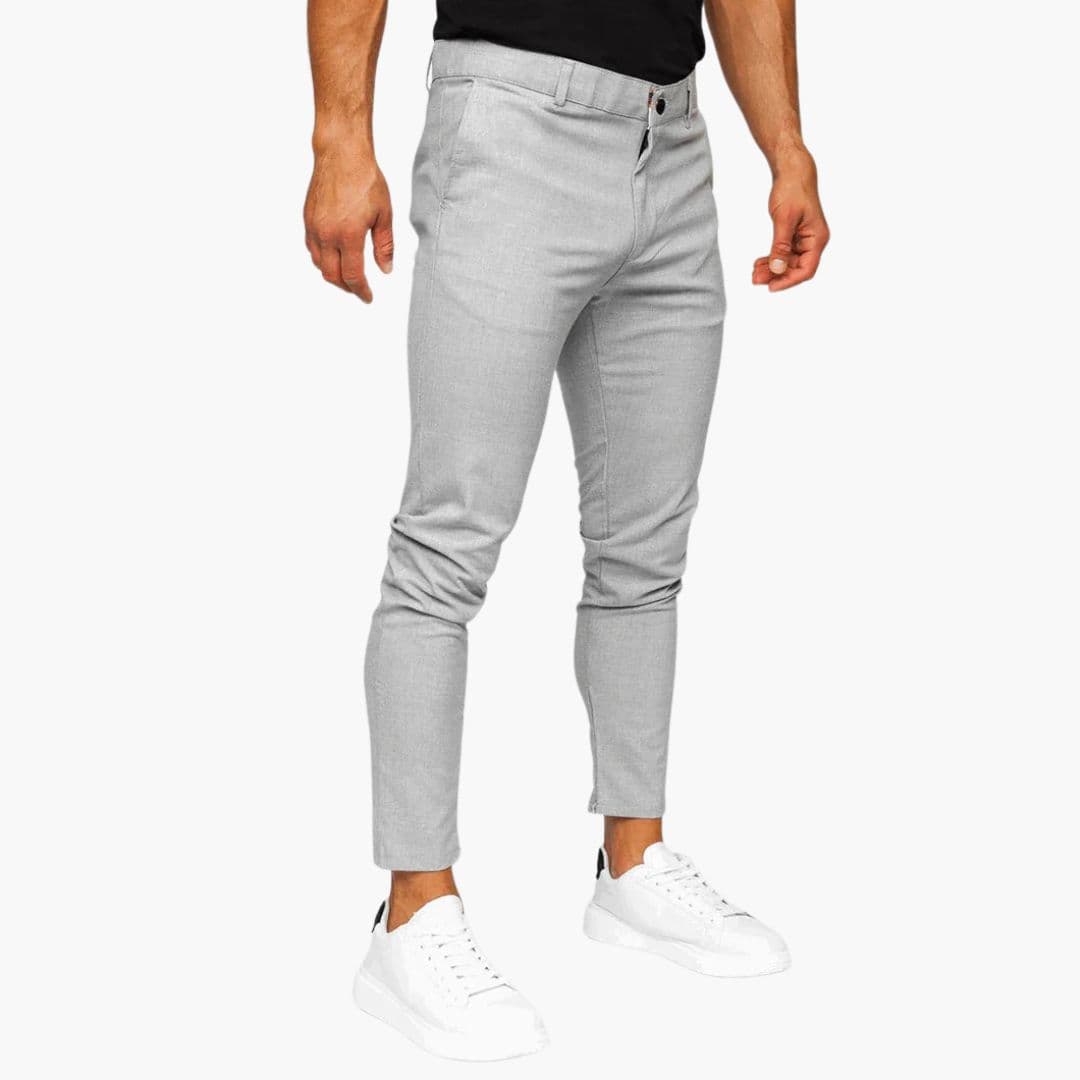 Pantalon Homme à Jambes Droites et Poches Latérales