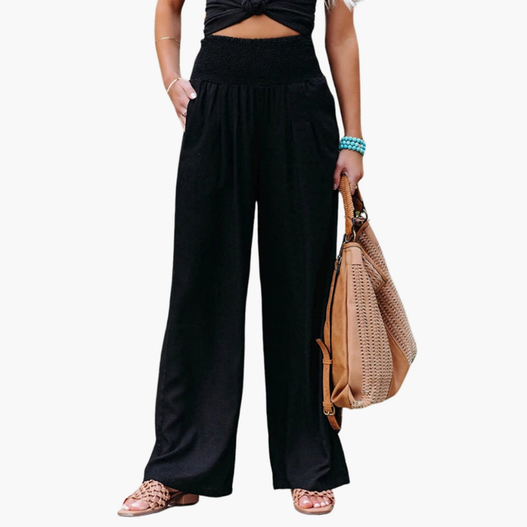 Pantaloni palazzo donna con gambe larghe
