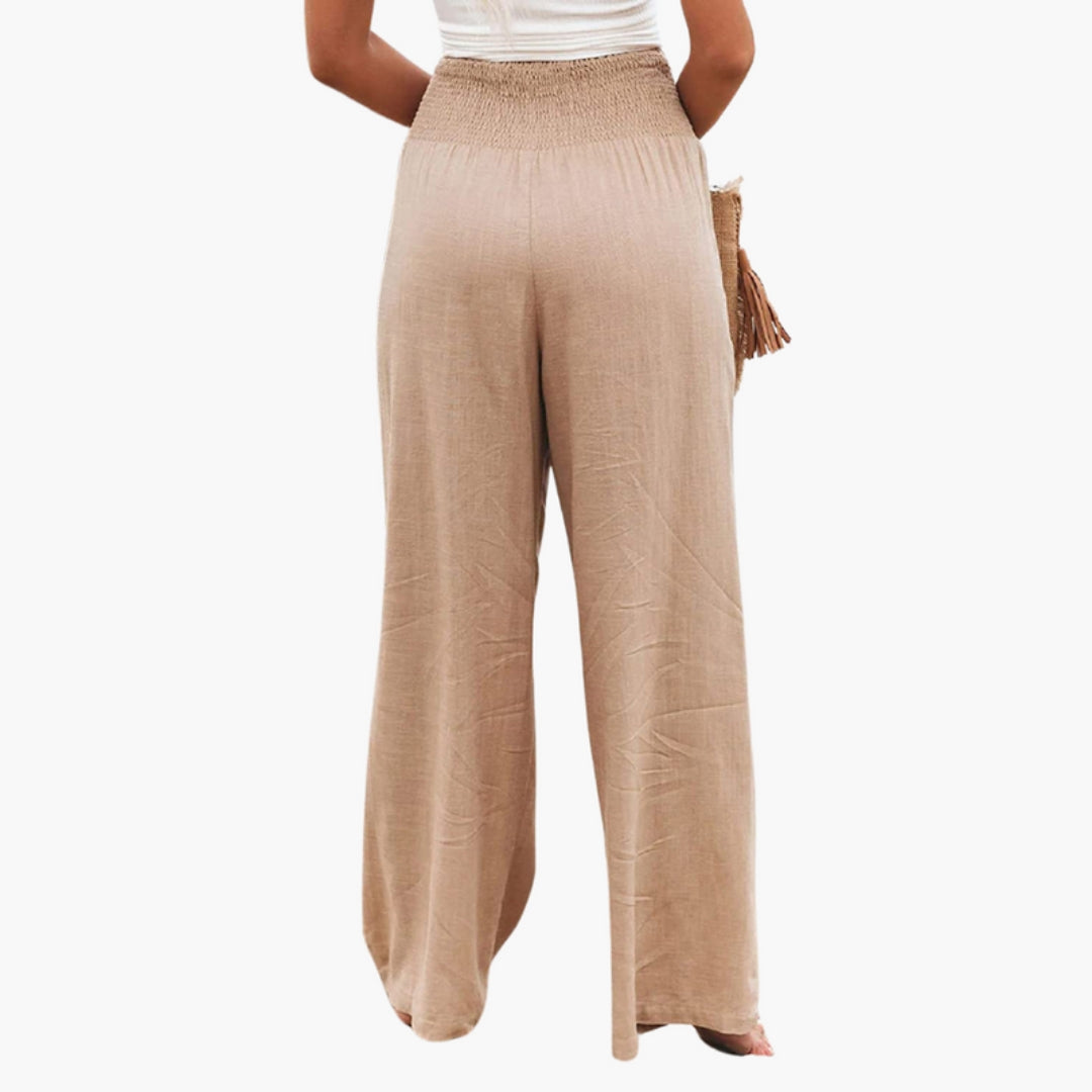 Pantaloni palazzo donna con gambe larghe