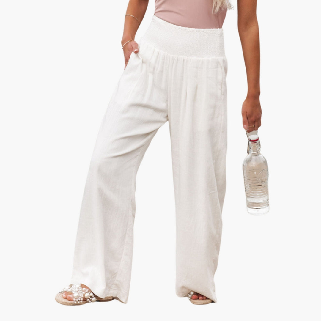 Pantaloni palazzo donna con gambe larghe