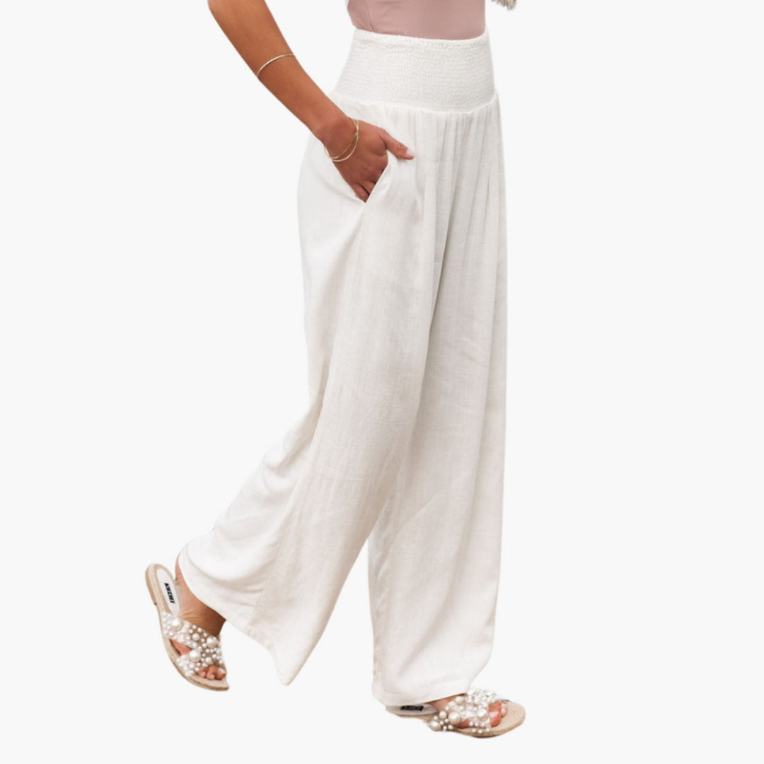 Pantaloni palazzo donna con gambe larghe