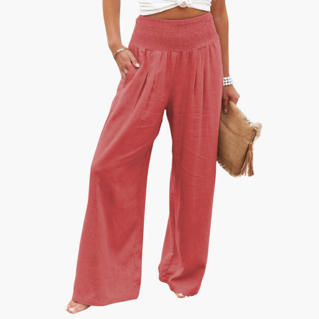 Pantaloni palazzo donna con gambe larghe