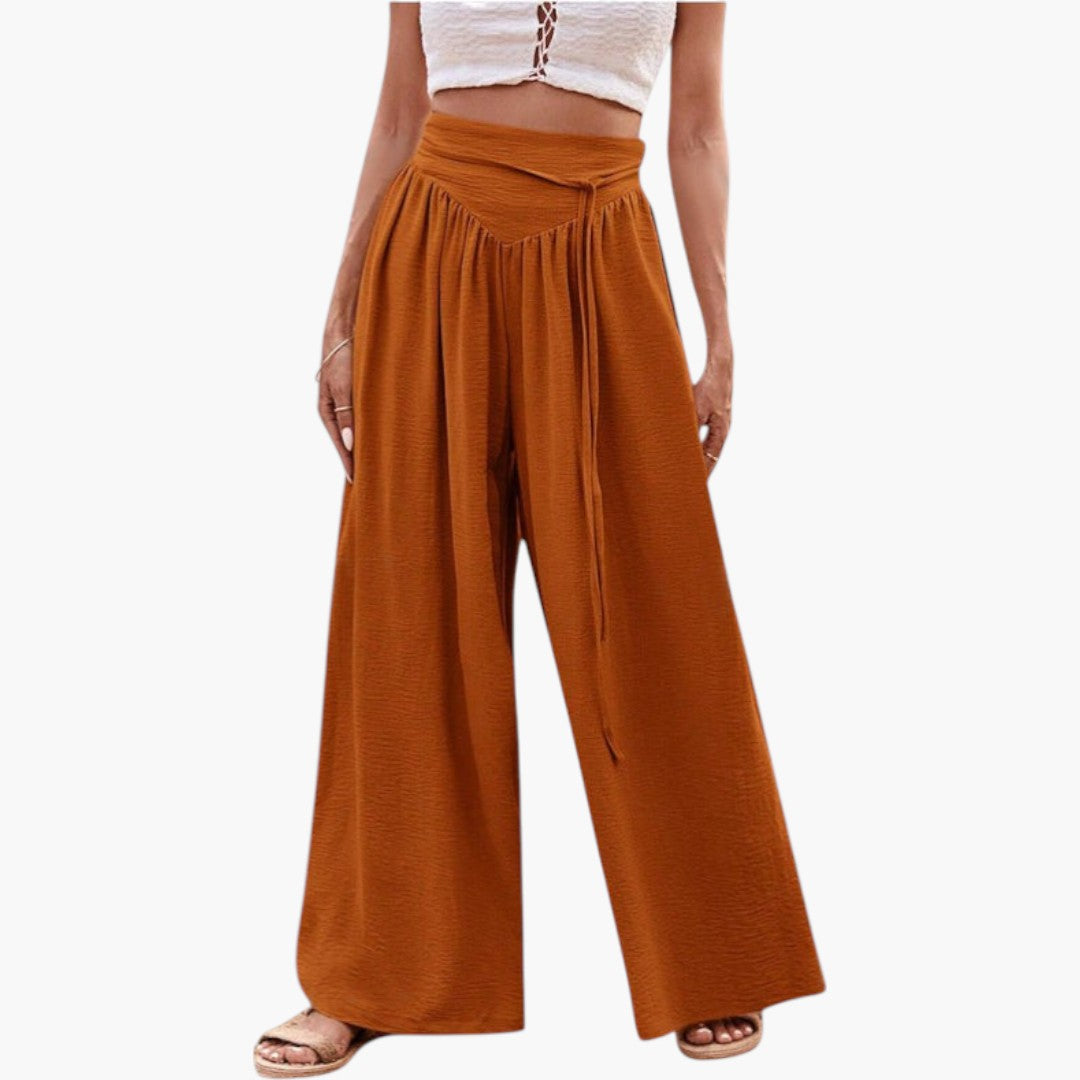 Women's Palazzo Pants with High Waist