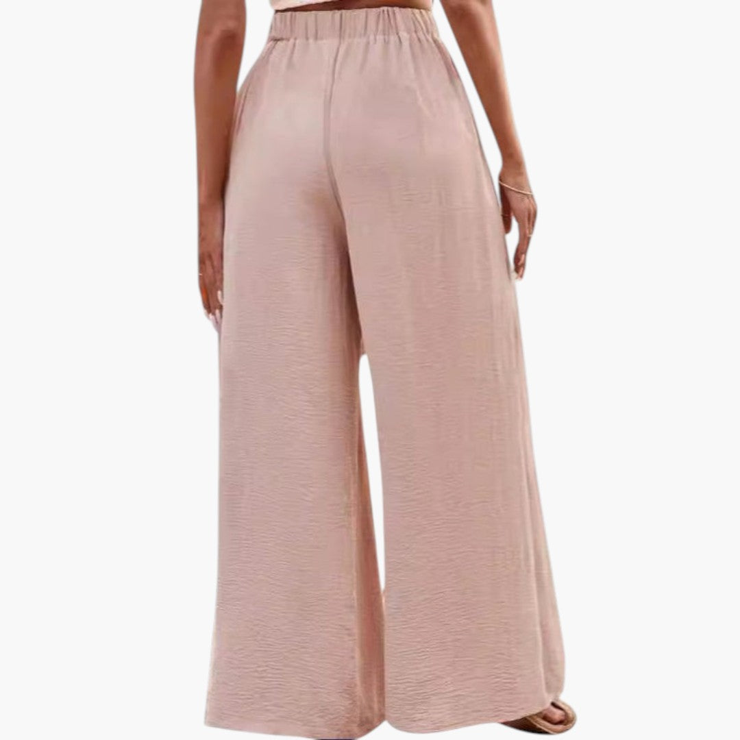 Women's Palazzo Pants with High Waist