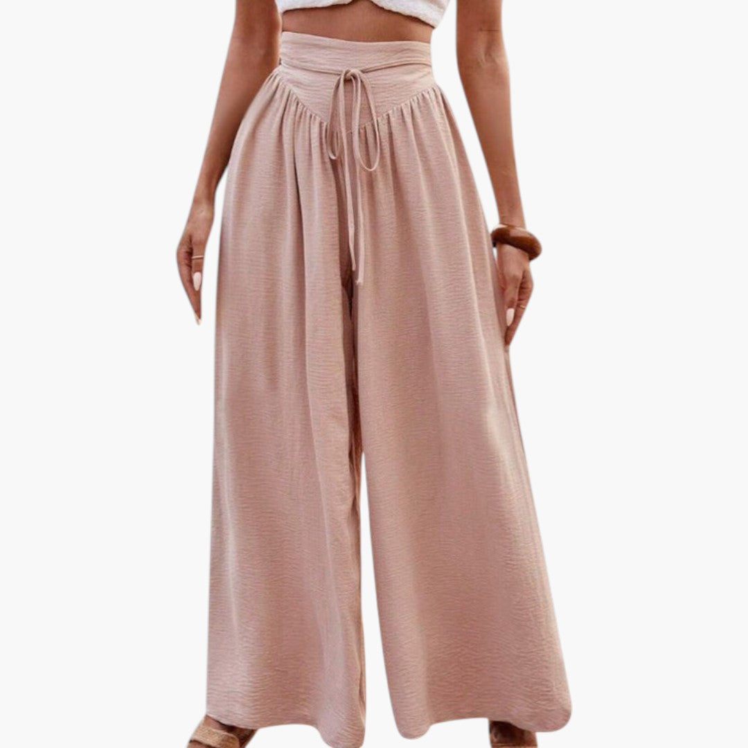 Women's Palazzo Pants with High Waist