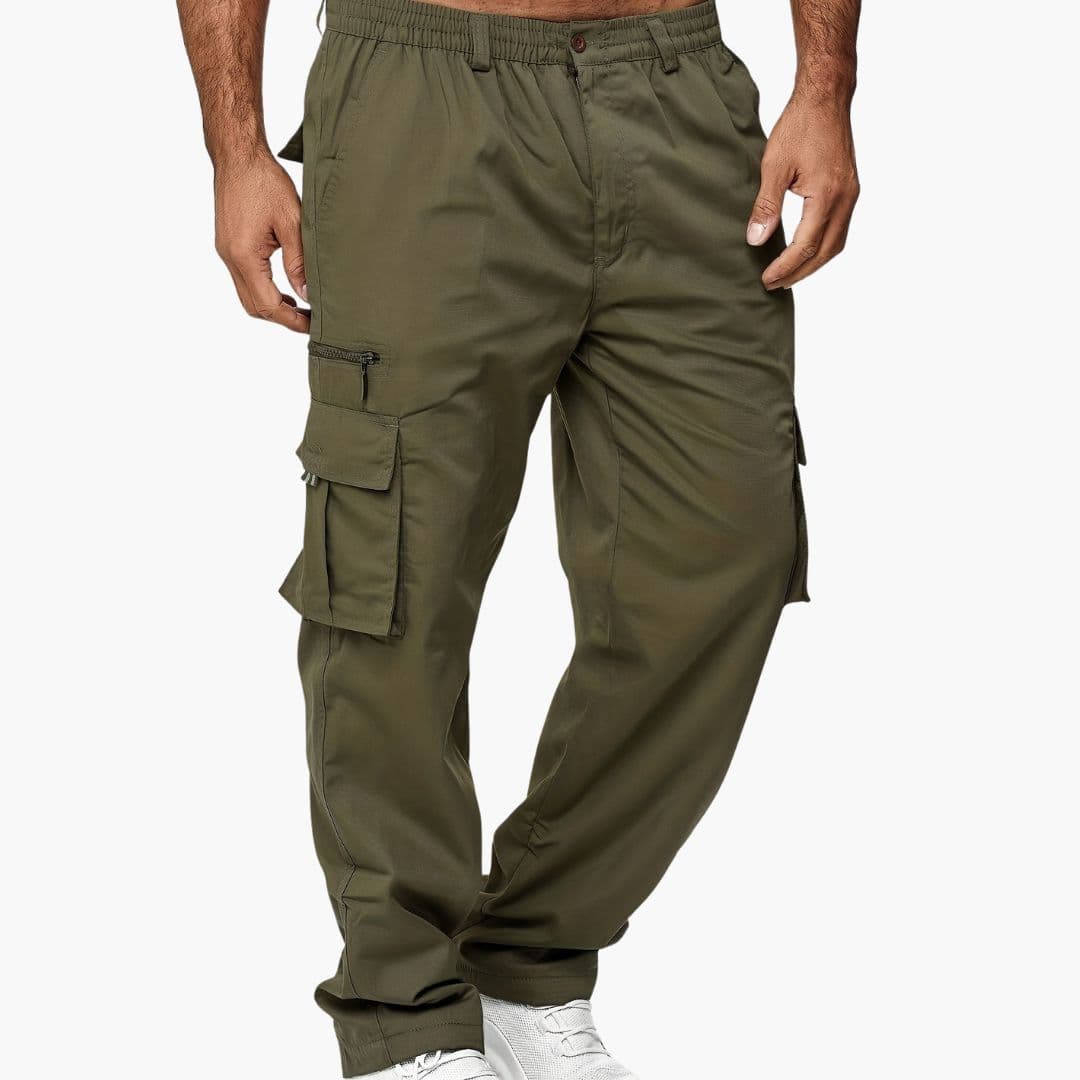 Pantalon cargo homme avec poches multiples