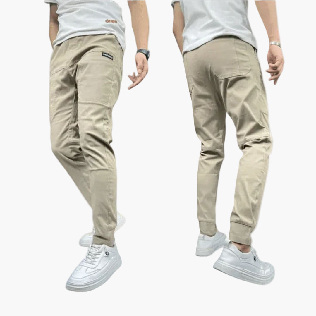 Pantalon cargo homme avec taille extensible