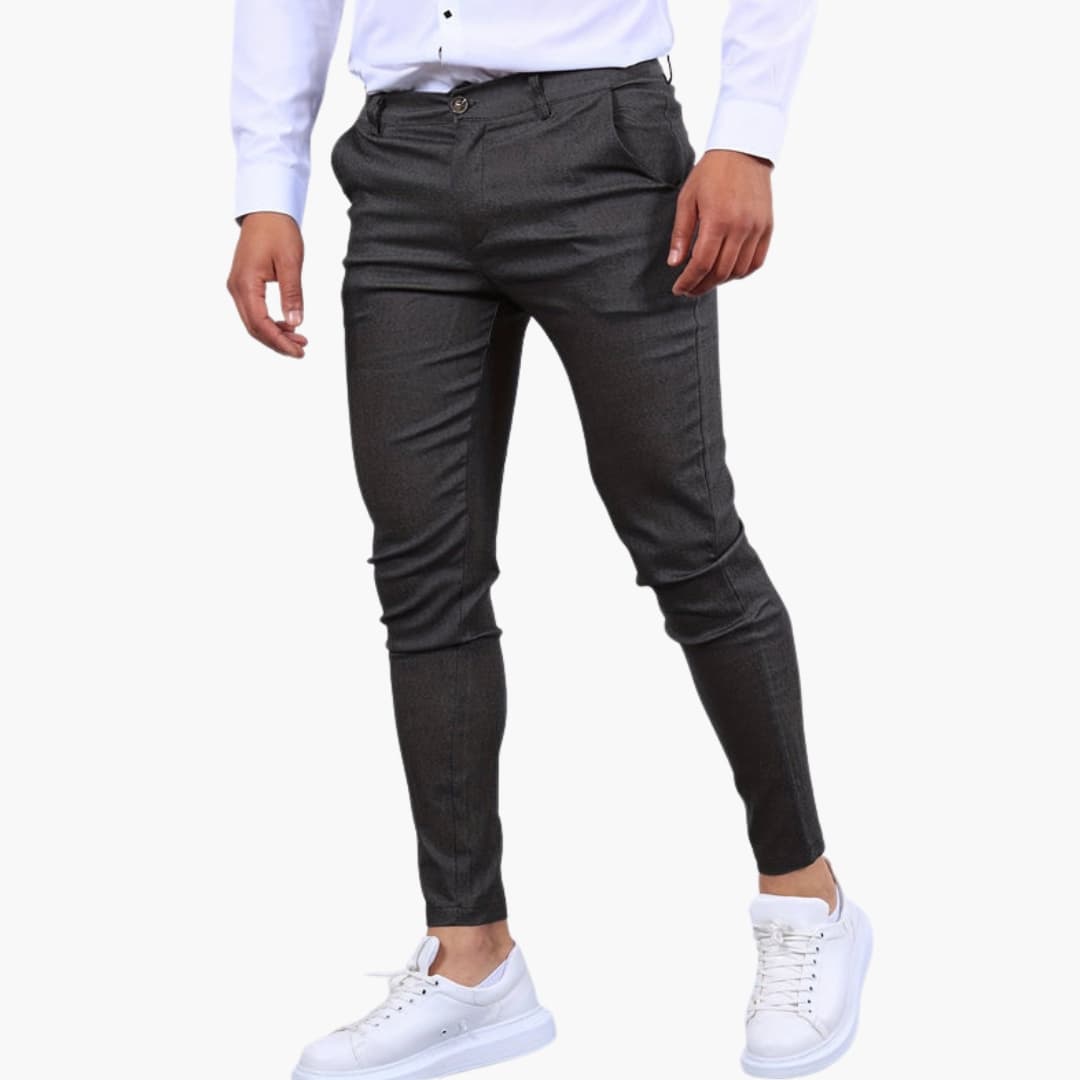 Slim chinos til mænd med tilspidsede ben