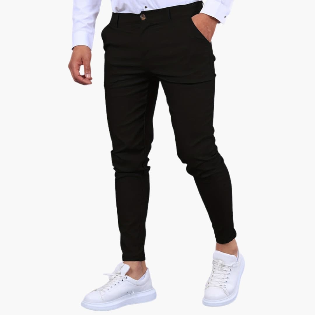 Pantalon chino homme slim avec jambes fuselées