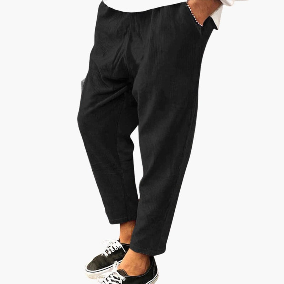 Pantalon d’Été Homme avec Taille Élastique