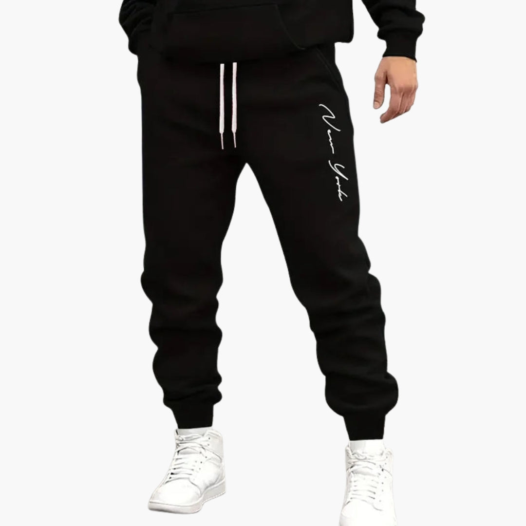 Pantalon de jogging homme avec taille à cordon