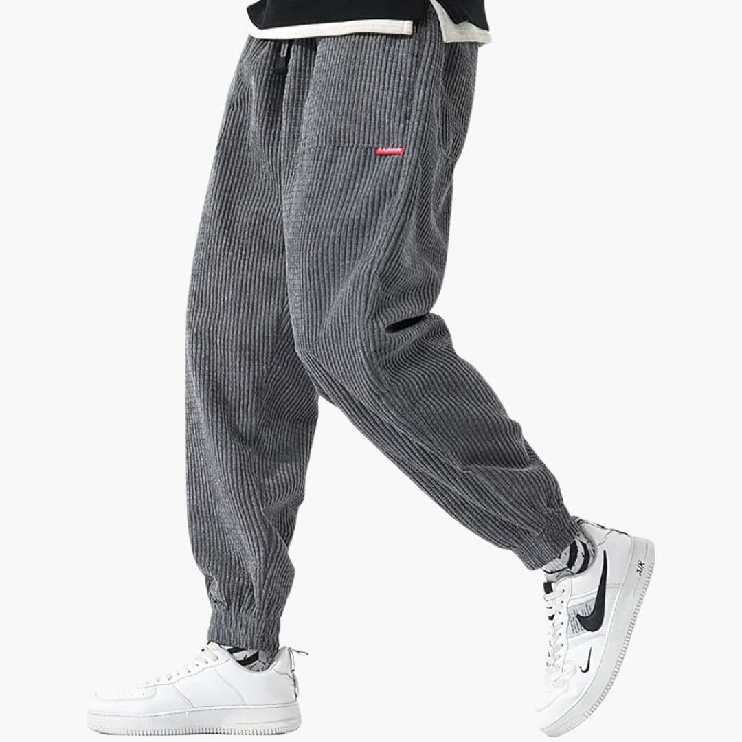 Pantalon de jogging homme en velours côtelé